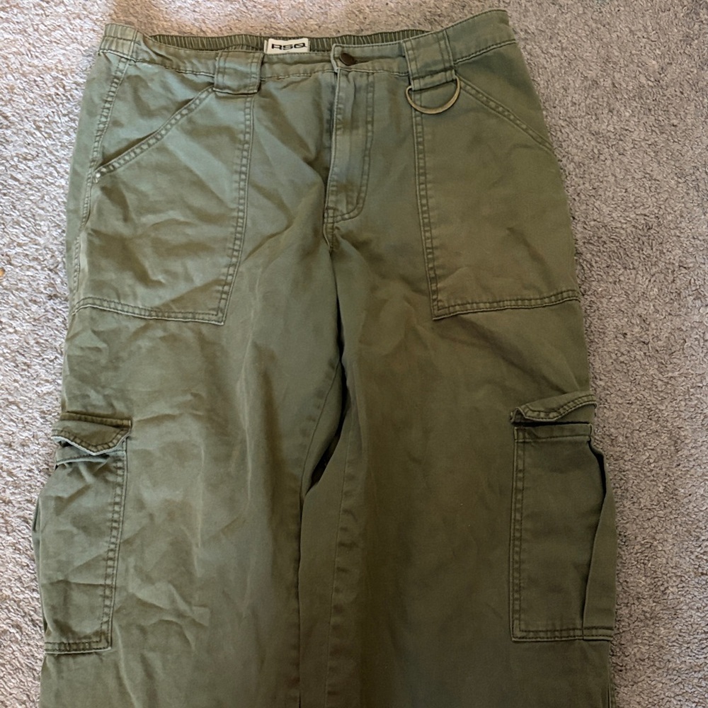 RSQ Olive Wide Leg Jeans
